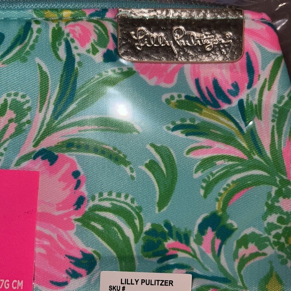 NWT/NIP Lilly pulitzer pouch Surf blue Oh Diamond girl folia - Picture 6 of 6